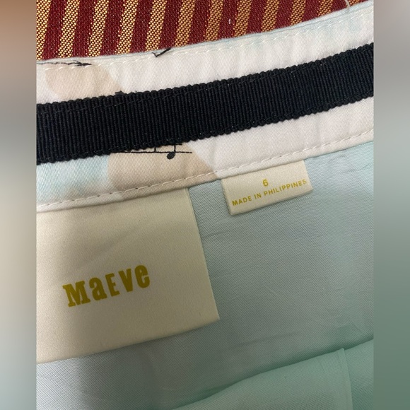 Anthropologie Maeve Songbird Music circle A-line Skirt size 6 - Picture 7 of 10